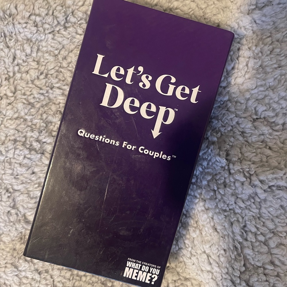 Let’s get deep what do you meme , couples game